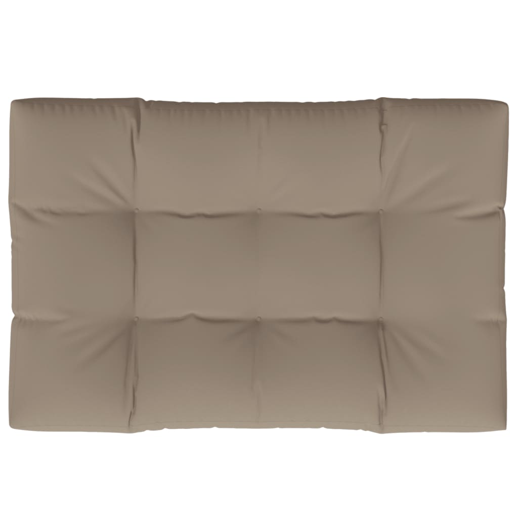 vidaXL Cojín de asiento de jardín de tela gris taupe 120x80x12 cm