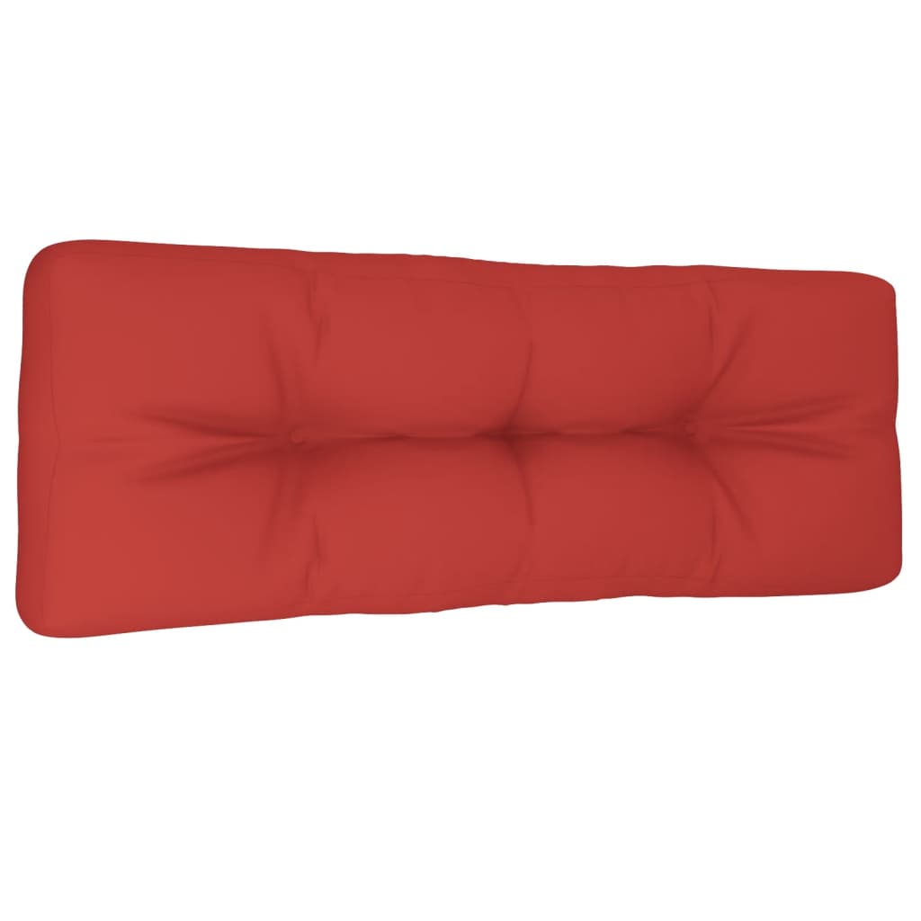 vidaXL Cojín para sofá de palets de tela rojo 120x40x12 cm