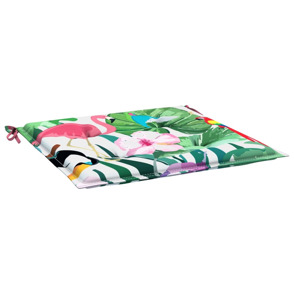 vidaXL Cojines para silla de jardín 2 uds tela multicolor 40x40x3 cm