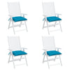 vidaXL Cojines de silla de jardín 4 uds tela Oxford azul 50x50x7 cm