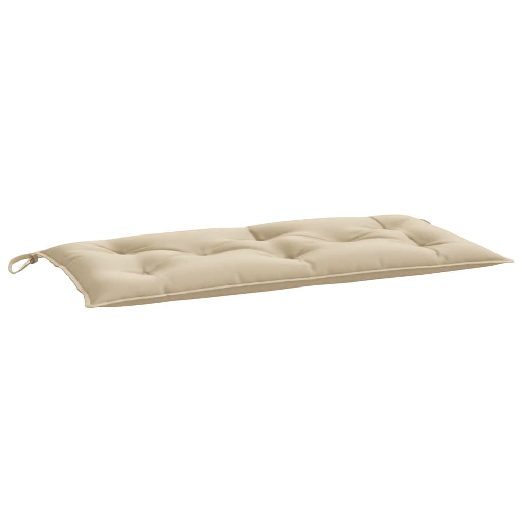 vidaXL Cojín de banco de jardín tela Oxford beige 100x50x7 cm