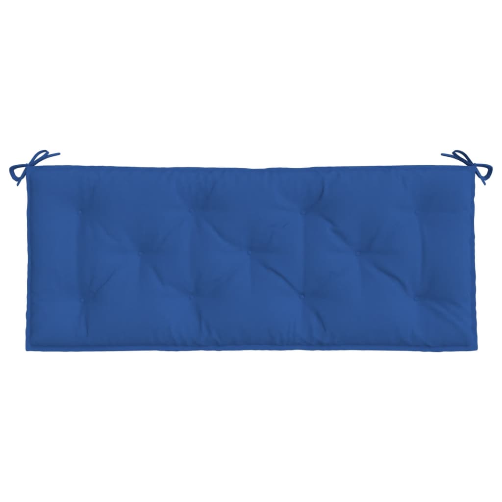 vidaXL Cojín de banco de jardín tela Oxford azul 120x50x7 cm