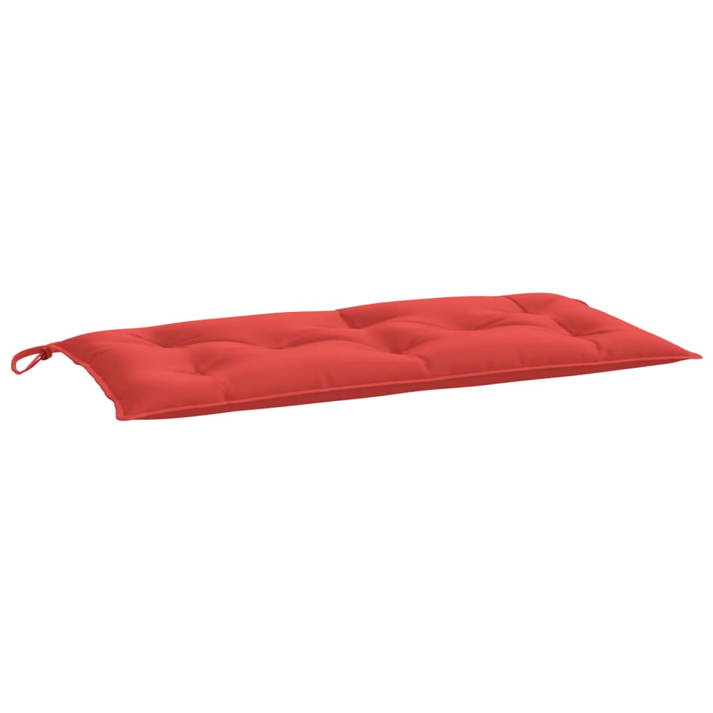 vidaXL Cojines de banco de jardín 2 uds tela Oxford rojo 100x50x7 cm