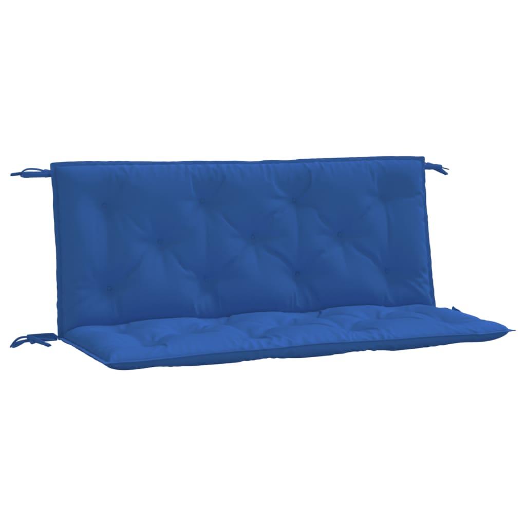 vidaXL Cojines de banco de jardín 2 uds tela Oxford azul 120x50x7 cm