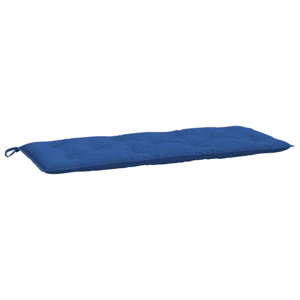 vidaXL Cojines de banco de jardín 2 uds tela Oxford azul 120x50x7 cm