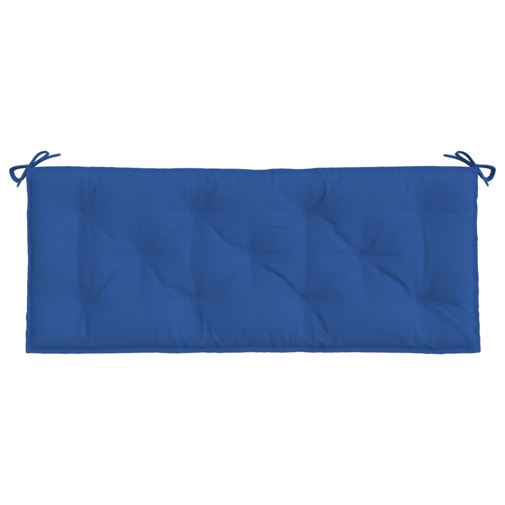 vidaXL Cojines de banco de jardín 2 uds tela Oxford azul 120x50x7 cm