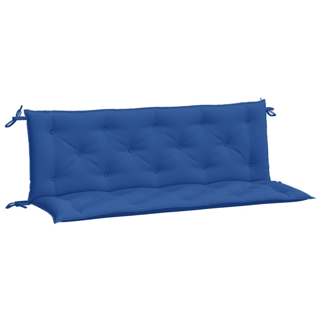 vidaXL Cojines de banco de jardín 2 uds tela Oxford azul 150x50x7 cm