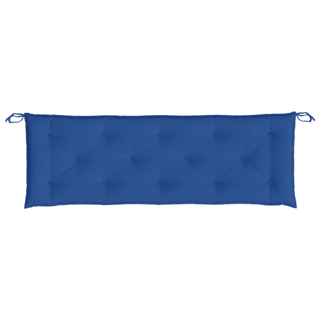 vidaXL Cojines de banco de jardín 2 uds tela Oxford azul 150x50x7 cm