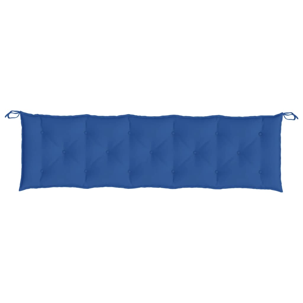 vidaXL Cojines de banco de jardín 2 uds tela Oxford azul 180x50x7 cm