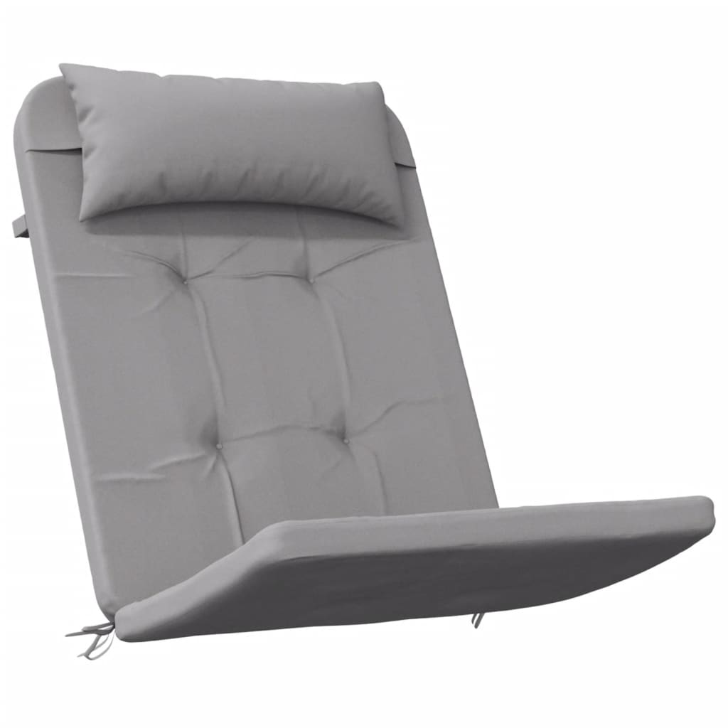 vidaXL Cojines para silla Adirondack 2 uds tela Oxford gris