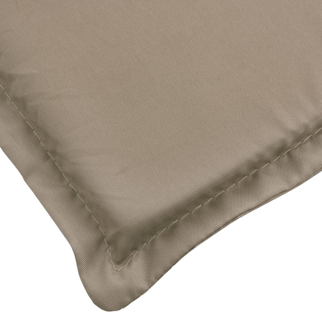 vidaXL Cojín de tumbona de tela Oxford gris taupe 180x60x3 cm