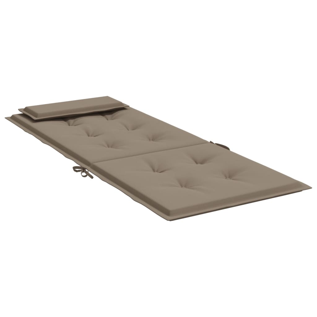 vidaXL Cojines de silla con respaldo alto 4 uds tela Oxford gris taupe