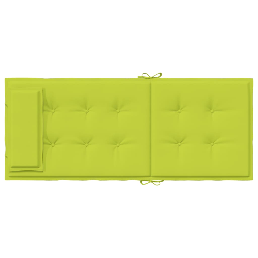 vidaXL Cojines de silla respaldo alto 6 uds tela Oxford verde brillo