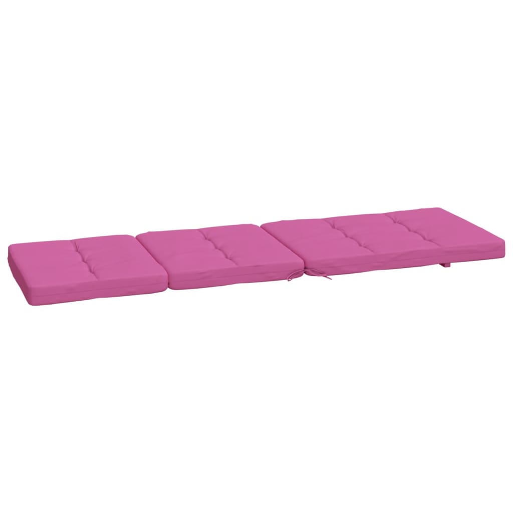 vidaXL Cojines para tumbona 2 uds tela Oxford rosa