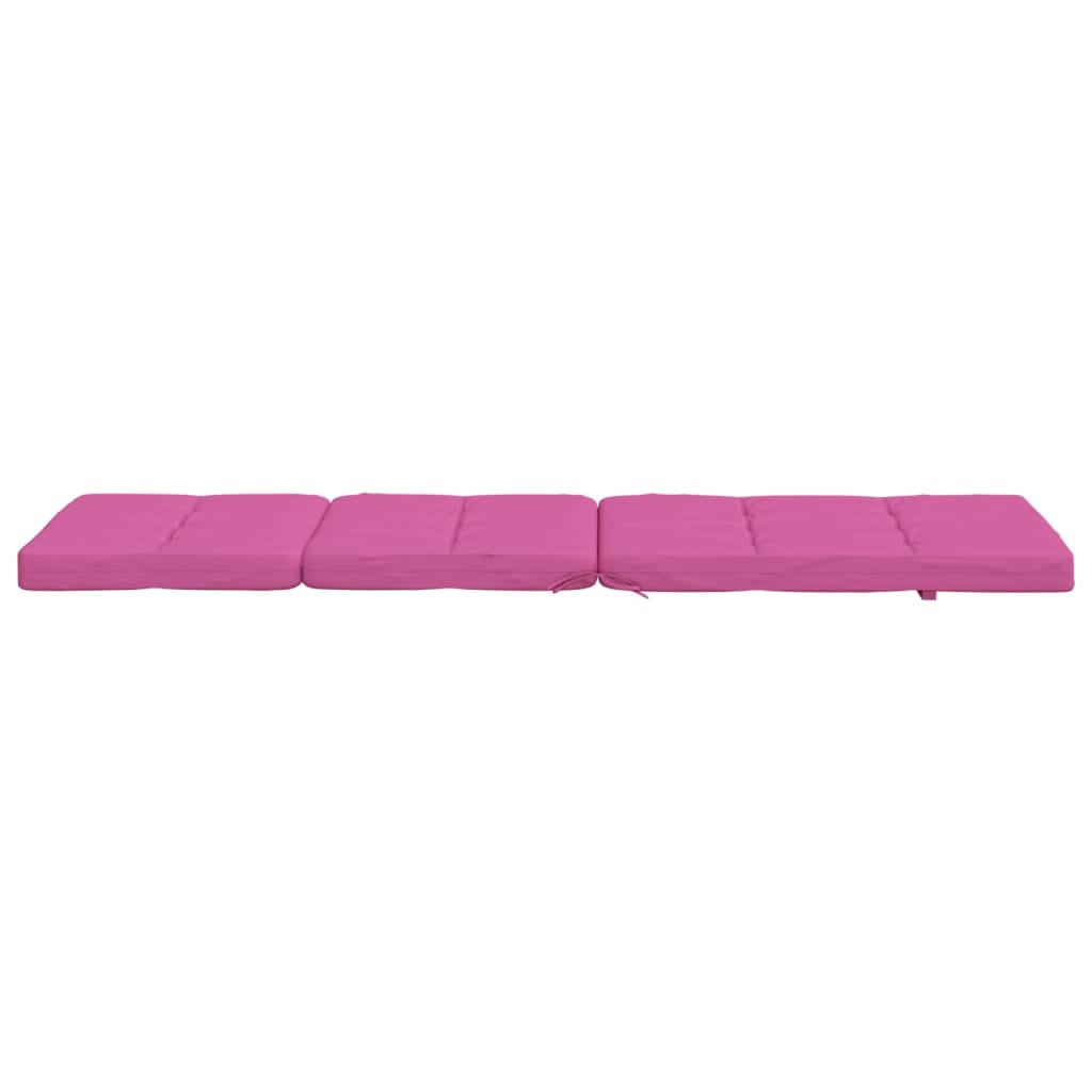 vidaXL Cojines para tumbona 2 uds tela Oxford rosa