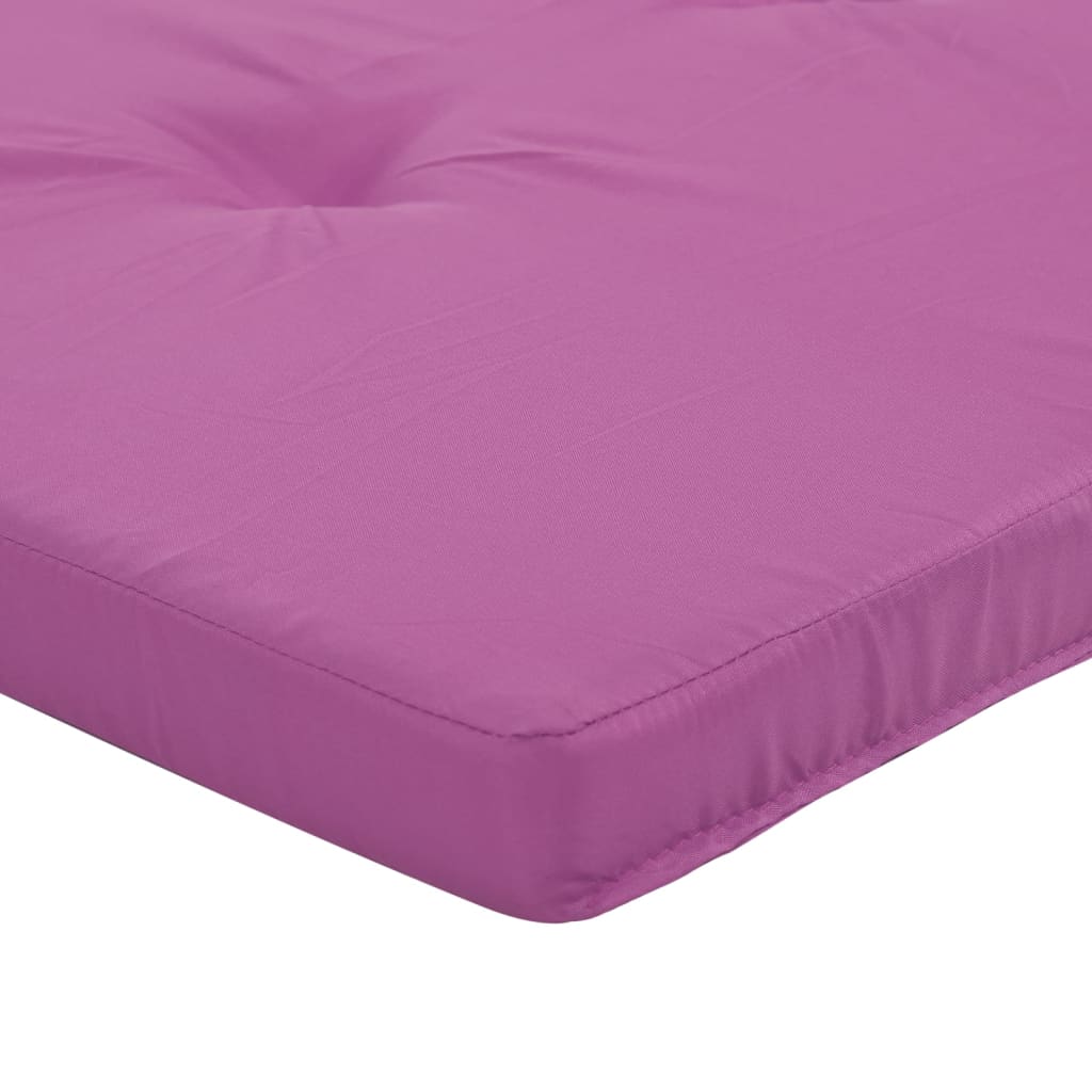 vidaXL Cojines para tumbona 2 uds tela Oxford rosa