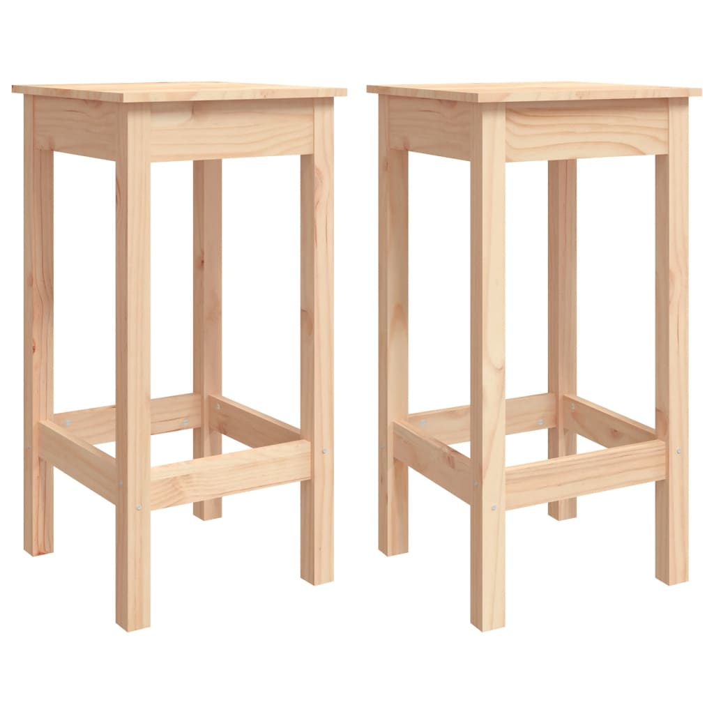 vidaXL Set de mesa y taburetes altos 3 piezas madera maciza de pino