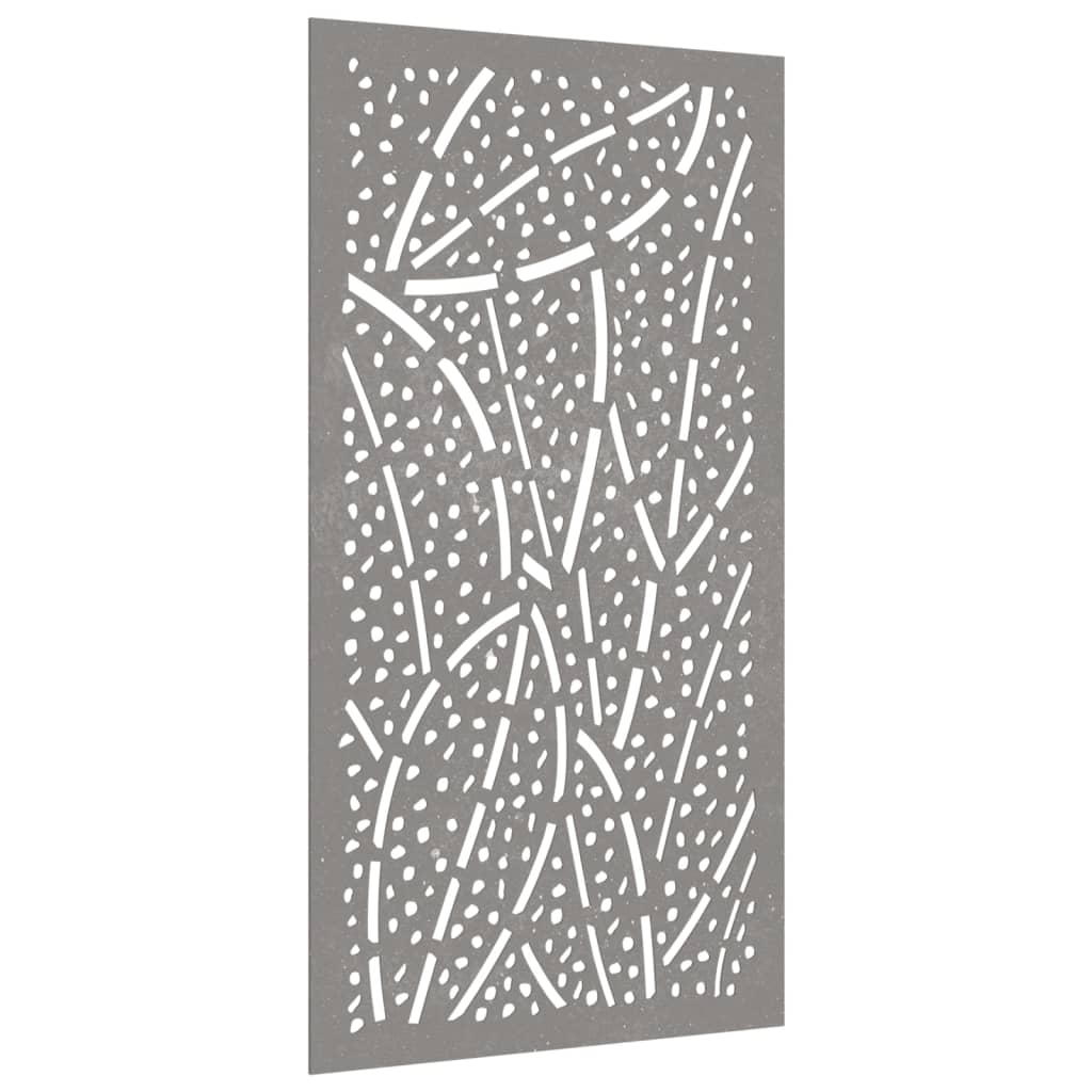 vidaXL Adorno de pared de jardín acero corten diseño de hoja 105x55 cm