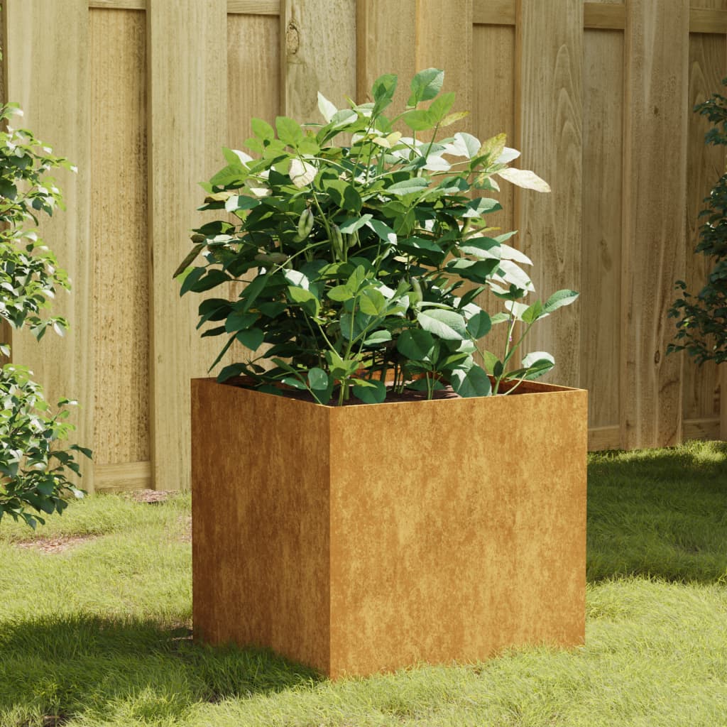 vidaXL Jardinera de acero corten 40x41x40 cm