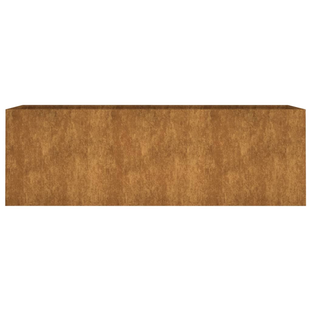 vidaXL Jardinera acero corten 120x40x40 cm