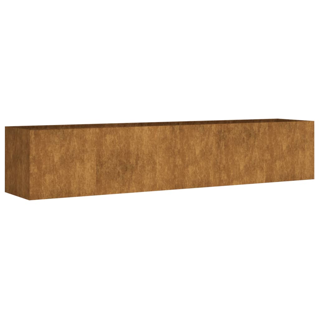 vidaXL Jardinera acero corten 200x40x40 cm