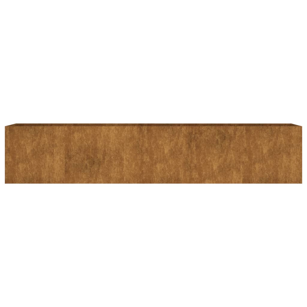 vidaXL Jardinera acero corten 200x40x40 cm