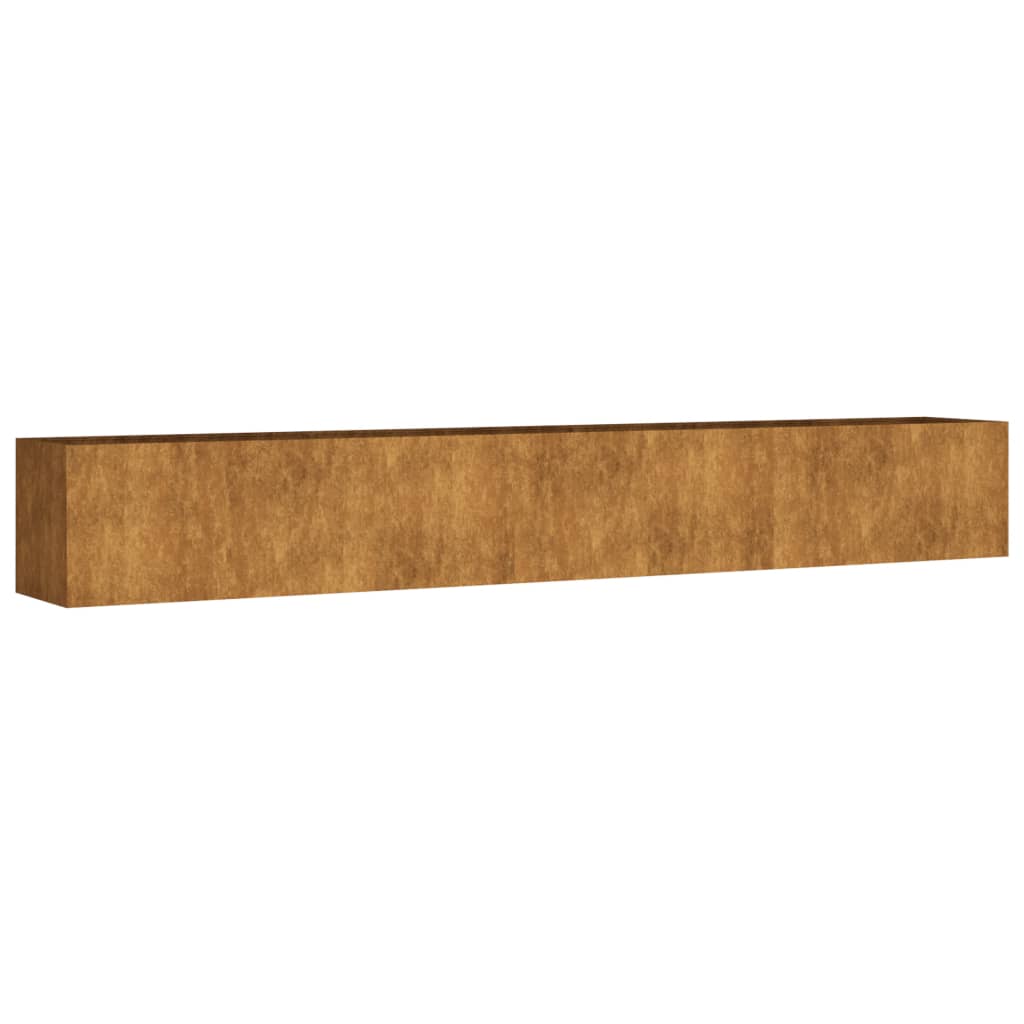 vidaXL Jardinera acero corten 280x40x40 cm