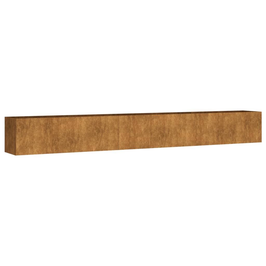 vidaXL Jardinera acero corten 360x40x40 cm