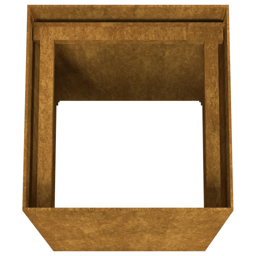 vidaXL Jardinera de acero corten 40x40x80 cm