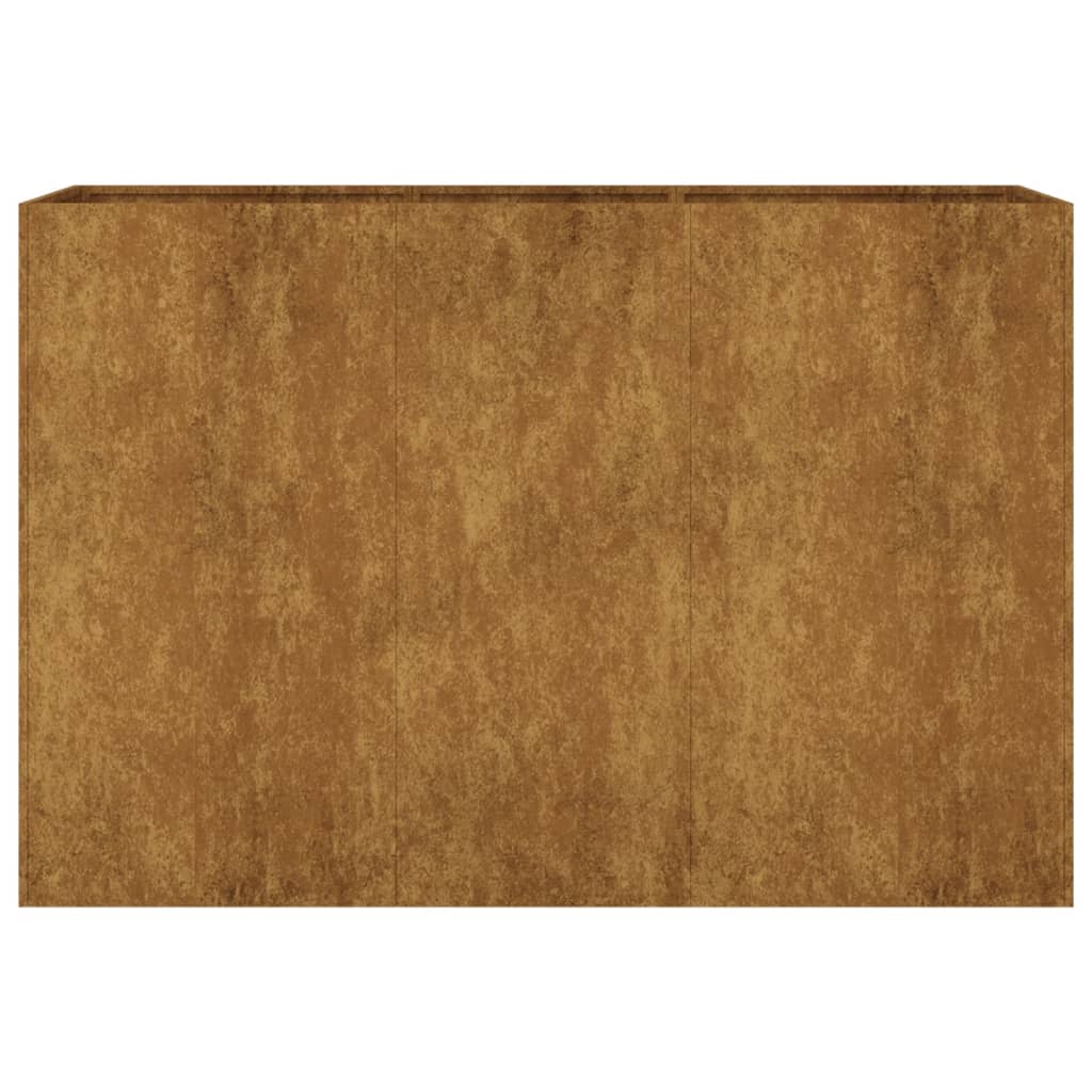 vidaXL Jardinera acero corten 120x40x80 cm