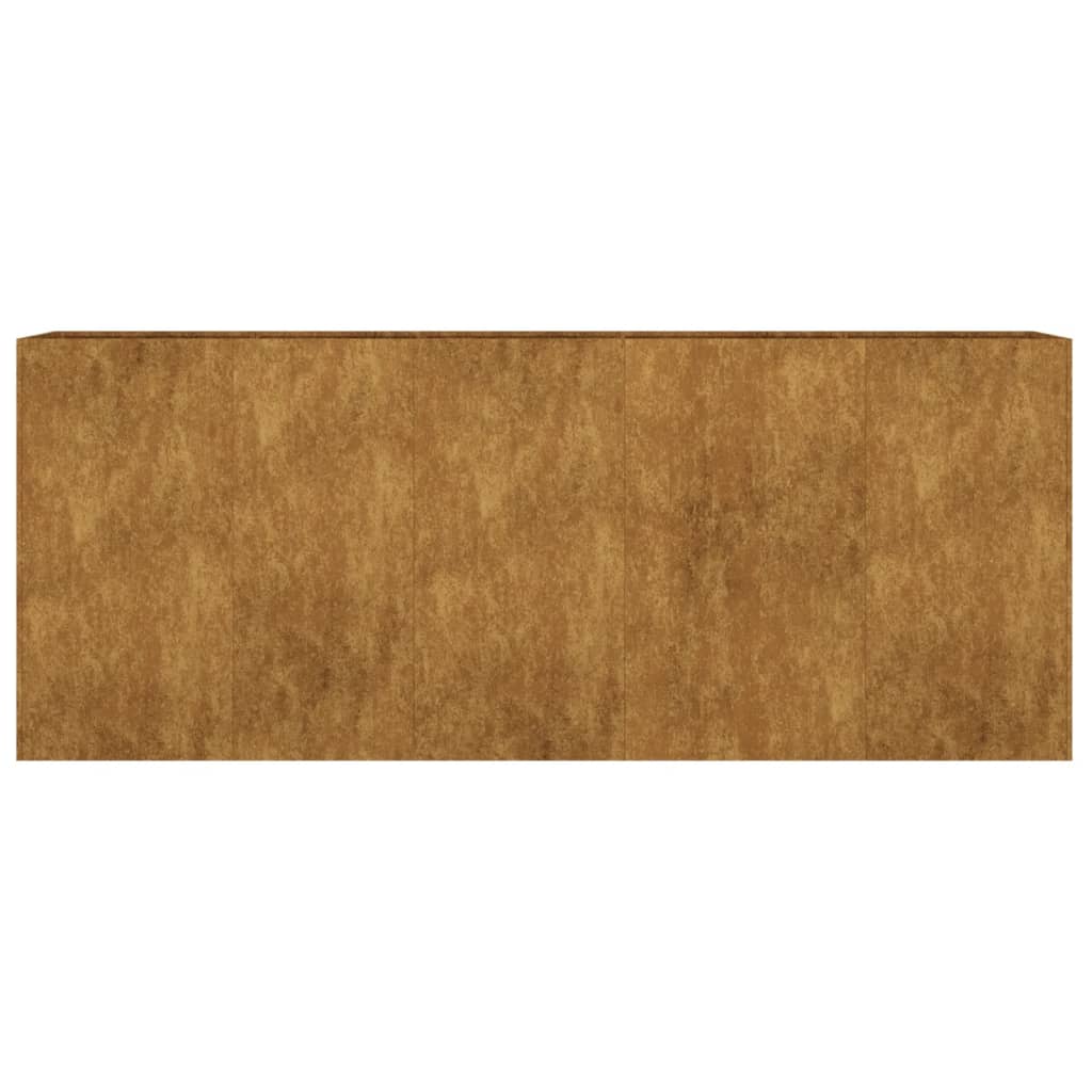 vidaXL Jardinera acero corten 200x40x80 cm