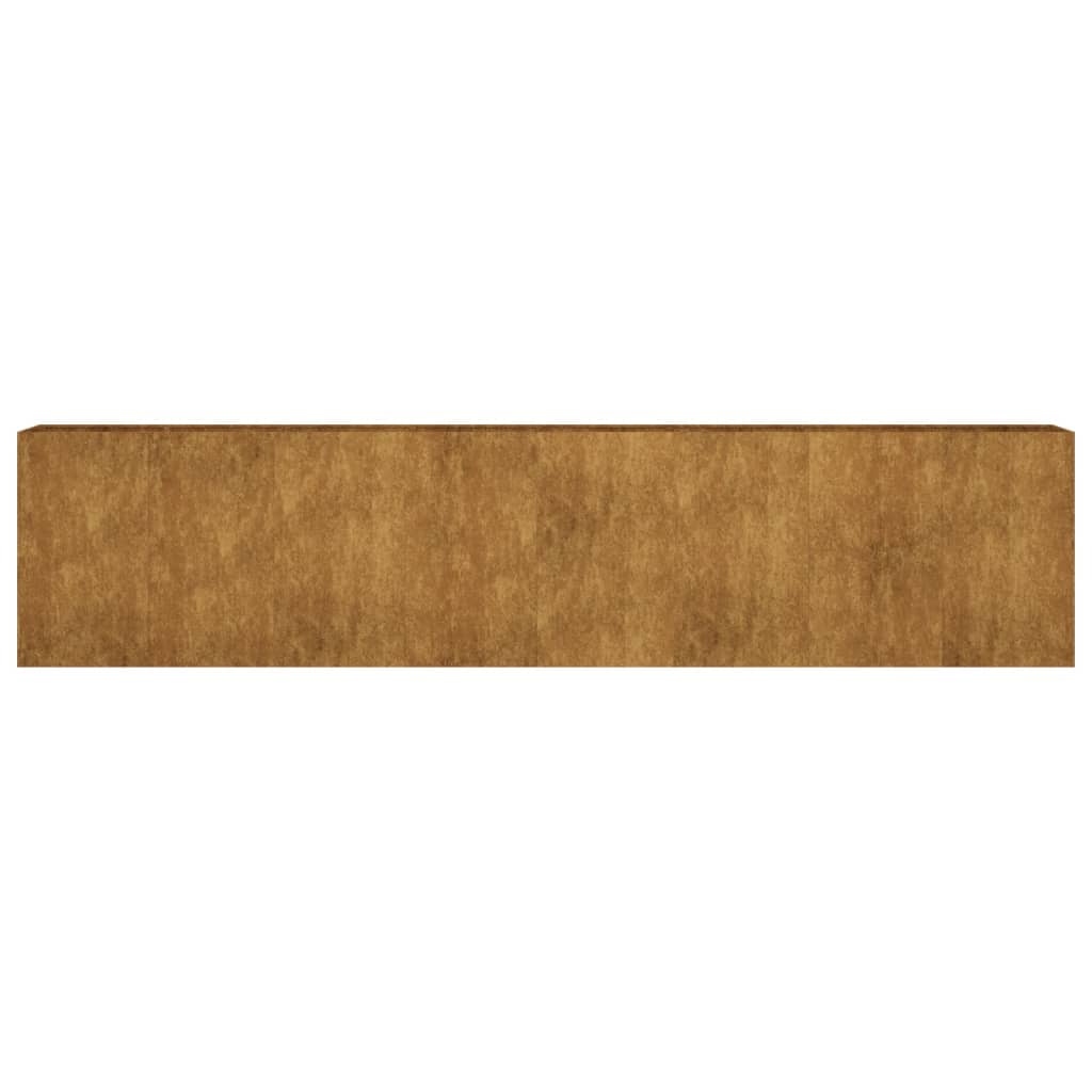 vidaXL Jardinera acero corten 360x40x80 cm