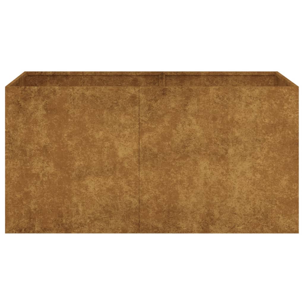 vidaXL Maceta de acero corten 80x40x40 cm