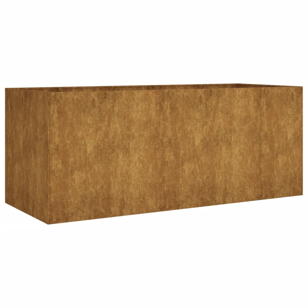 vidaXL Jardinera acero corten 200x80x80 cm