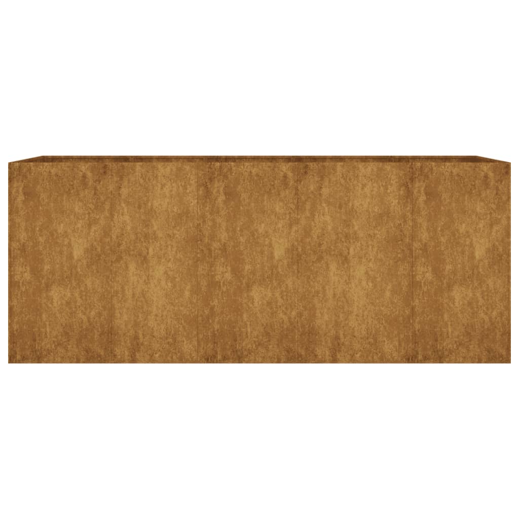 vidaXL Jardinera acero corten 200x80x80 cm