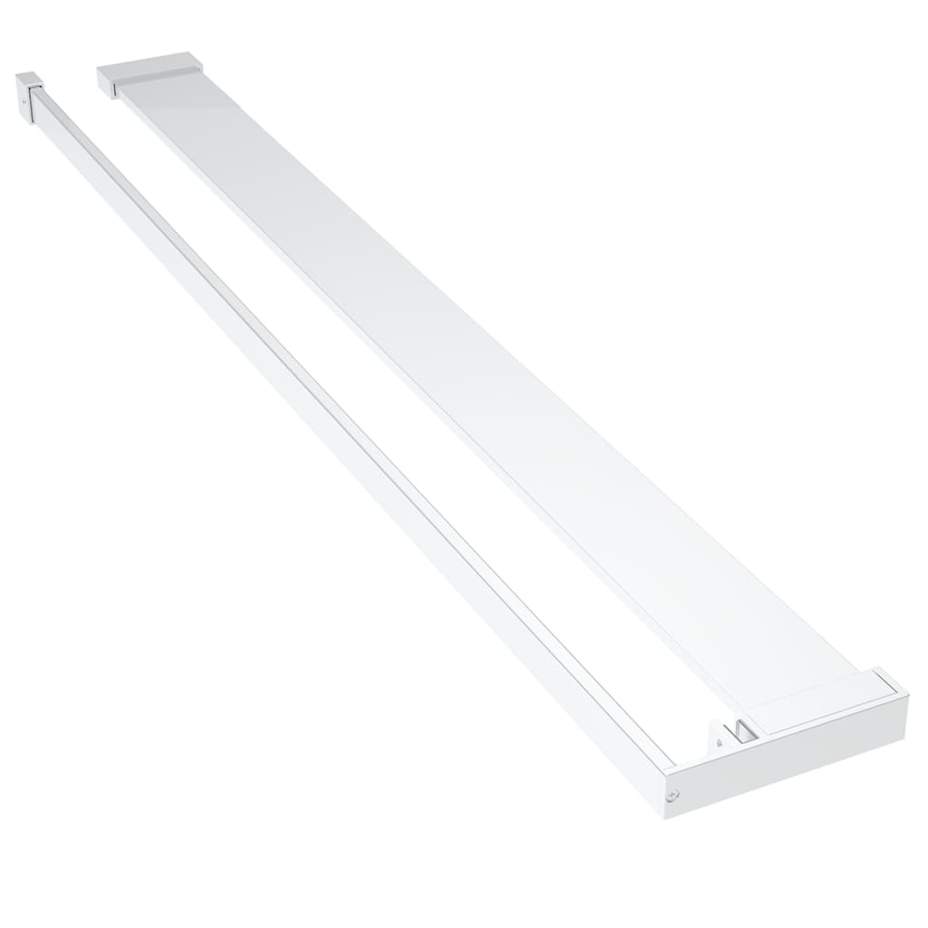 vidaXL Estante de pared de ducha aluminio cromado 90 cm