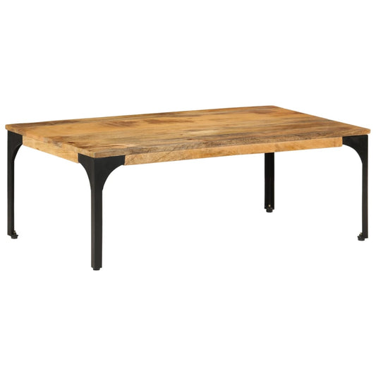 vidaXL Mesa de centro de madera maciza mango 100x55x35 cm