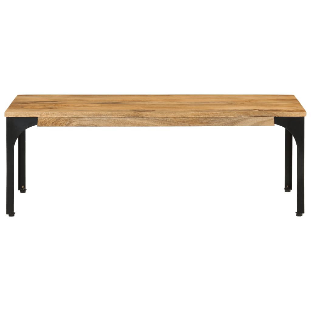 vidaXL Mesa de centro de madera maciza mango 100x55x35 cm