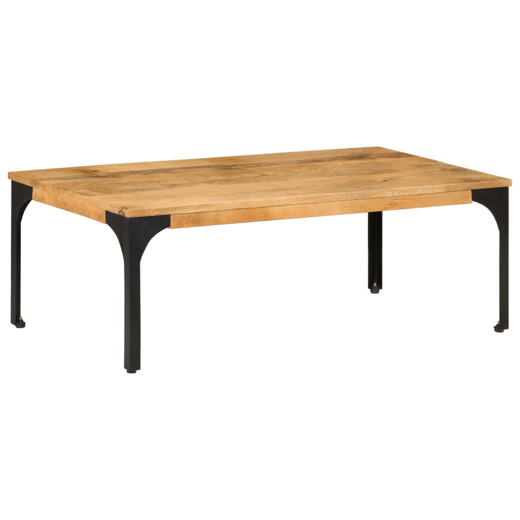 vidaXL Mesa de centro de madera maciza mango 100x55x35 cm