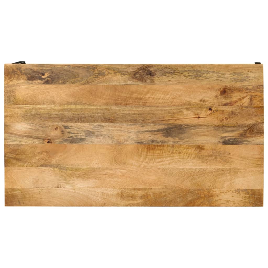 vidaXL Mesa de centro de madera maciza mango 100x55x35 cm