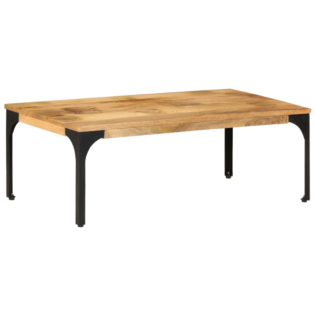 vidaXL Mesa de centro de madera maciza mango 100x55x35 cm