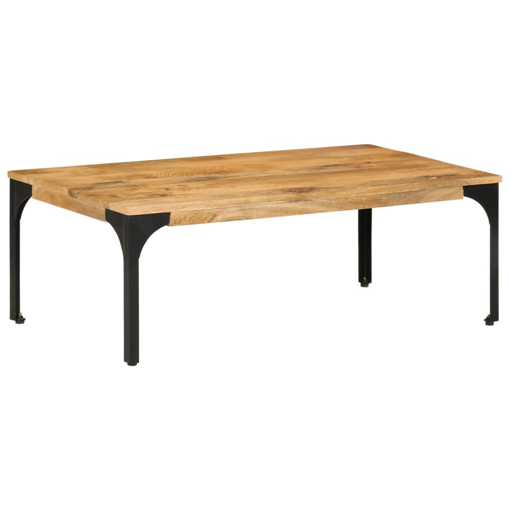 vidaXL Mesa de centro de madera maciza mango 100x55x35 cm