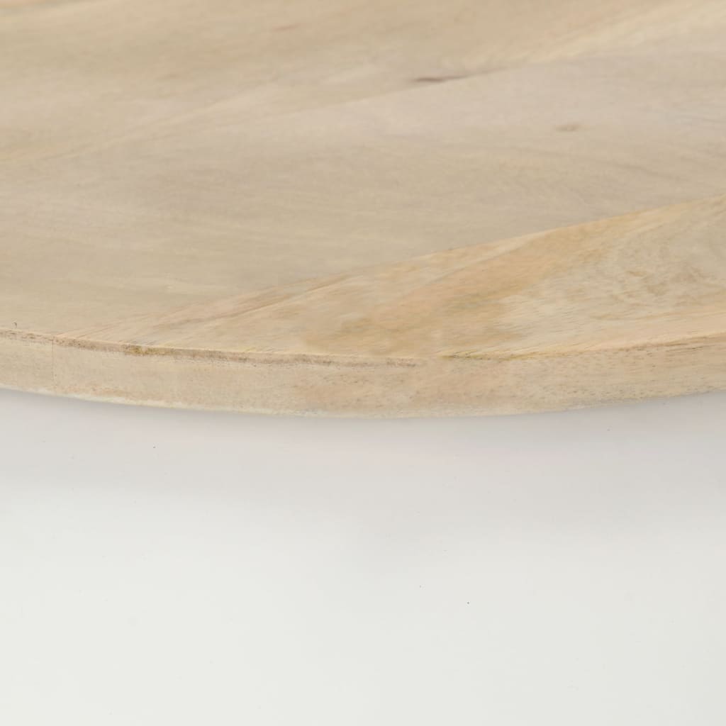 vidaXL Mesa de centro de madera maciza de mango blanca 51x51x27 cm