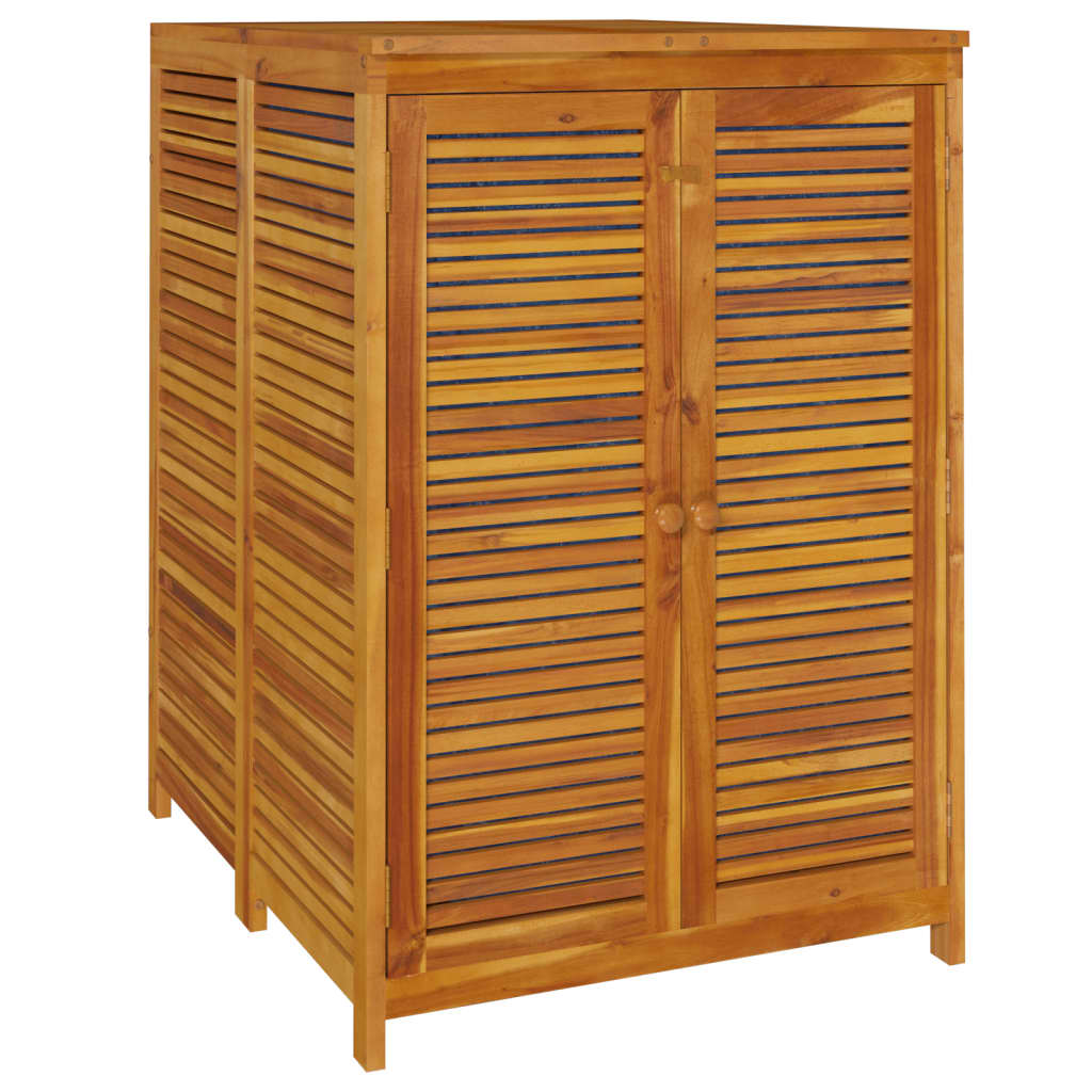 vidaXL Caja de almacenaje de jardín madera maciza acacia 70x87x104 cm