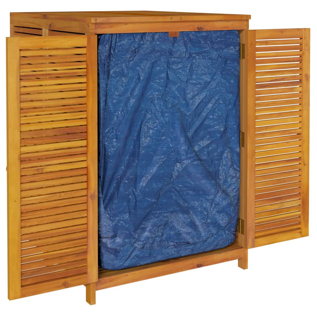 vidaXL Caja de almacenaje de jardín madera maciza acacia 70x87x104 cm