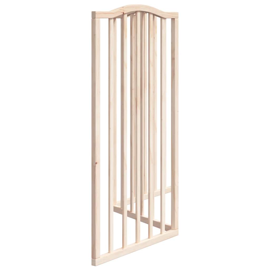 vidaXL Puerta para perros plegable 3 paneles madera de álamo 150 cm