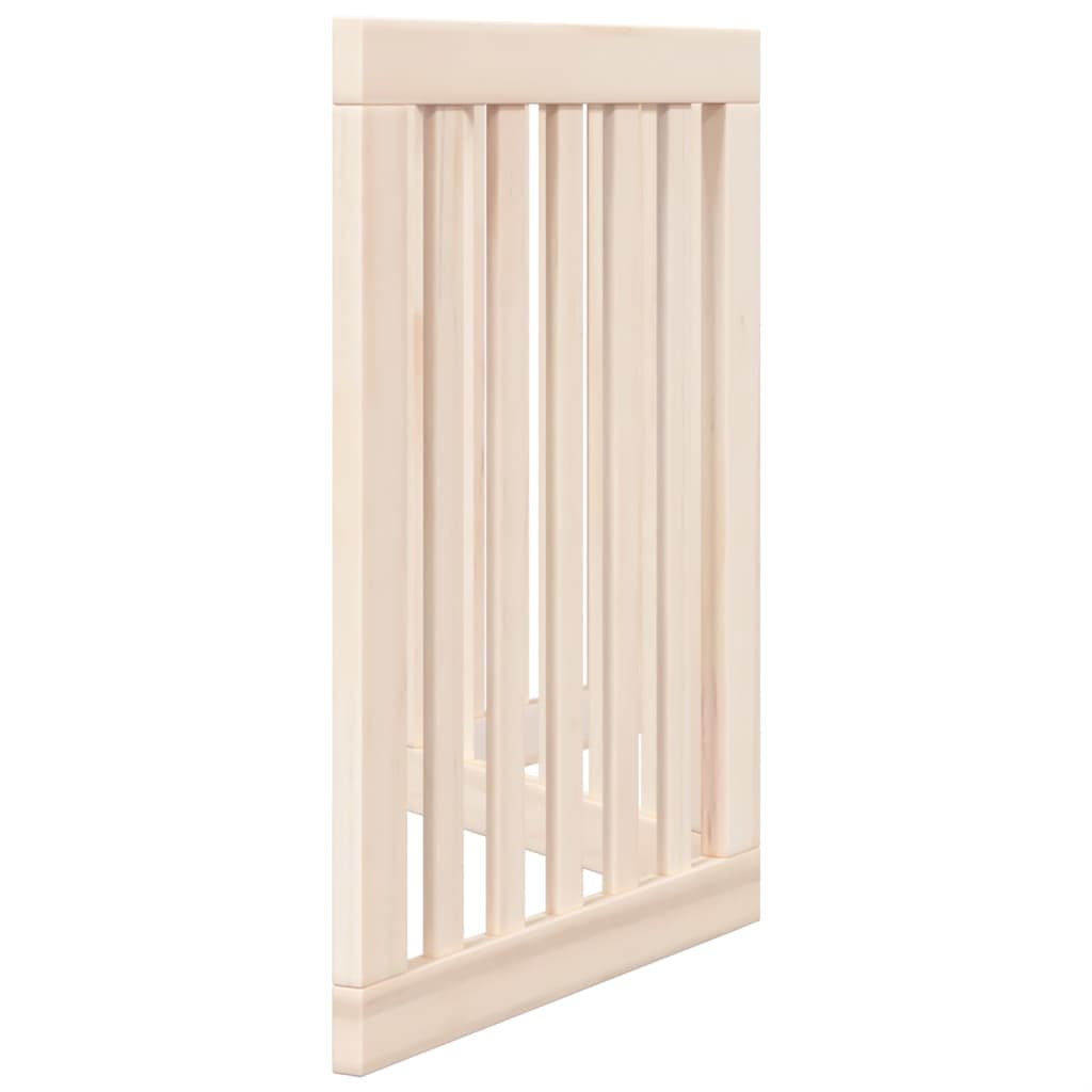 vidaXL Puerta para perros plegable 3 paneles madera de álamo 150 cm