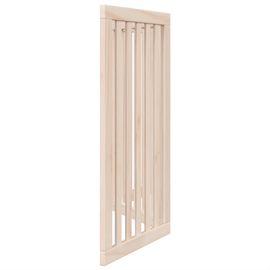 vidaXL Puerta para perros plegable 3 paneles madera de álamo 150 cm