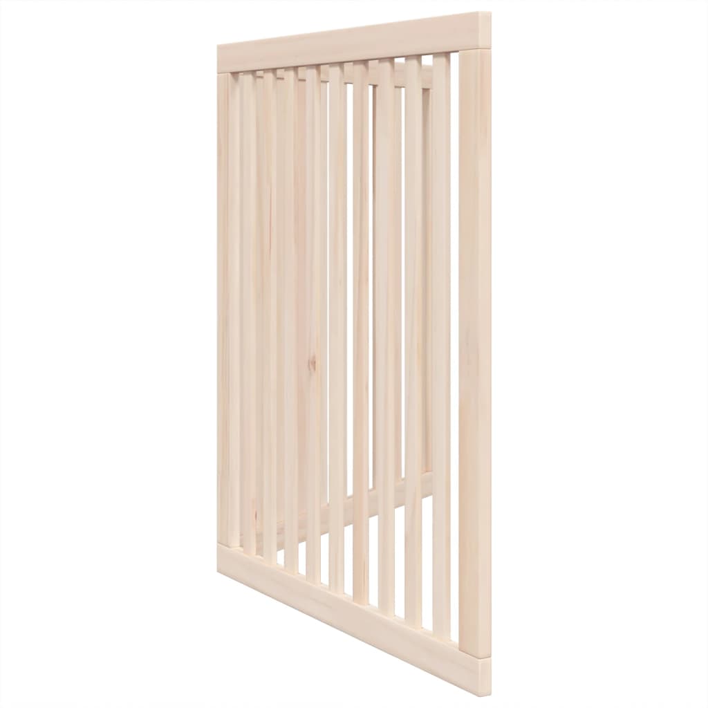 vidaXL Puerta para perros plegable 2 paneles madera de álamo 160 cm