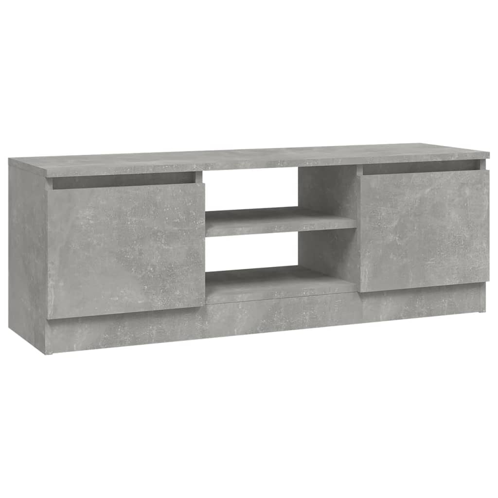 vidaXL Mueble de TV con puerta gris hormigón 102x30x36 cm